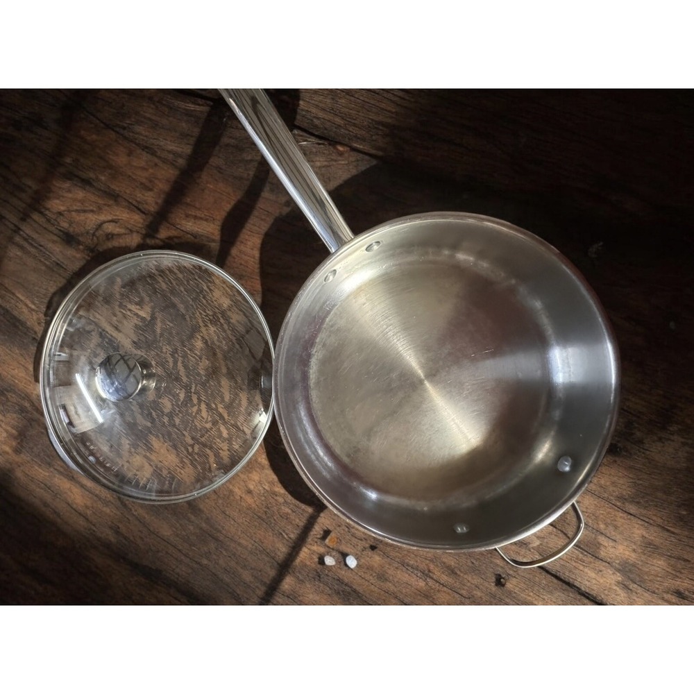 Wolfgang Puck 11 Inch Sauté Pan Skillet Café Collection Stainless Steel & Lid